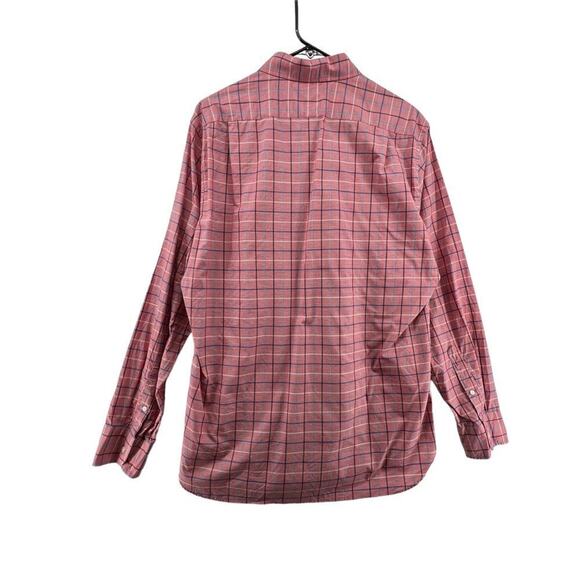 J. Crew Size Large Button Up Shirt Ludlow 120's 2 Ply Plaid Pink Blue Gray White - Picture 3 of 3